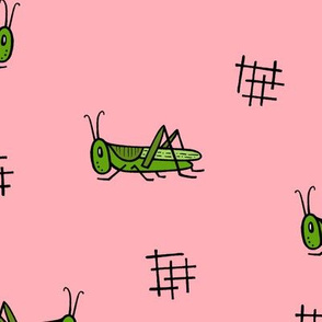Grasshoppers - pink