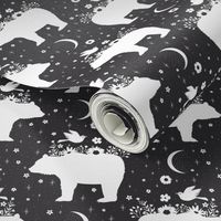 Moonlight Bear - Black & White - Small