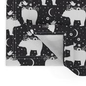 Moonlight Bear - Black & White - Small