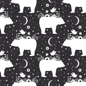 Moonlight Bear - Black & White - Small