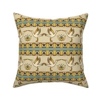 Egyptian ornate bird border