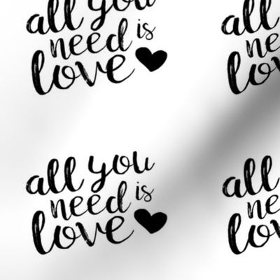 5.5"x4.5" panel - all you need is love