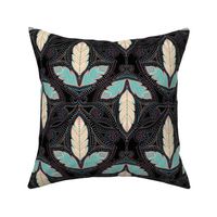 Nightfeathers desert damask