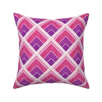 Purple and Pink, Square Art Deco Pattern