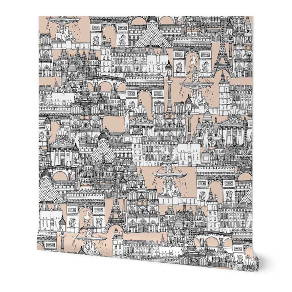 Paris toile sugar pink