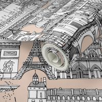 Paris toile sugar pink