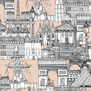 Paris toile sugar pink