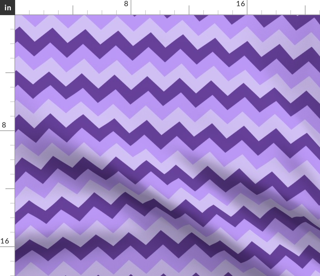 Collared portrait chevron coordinate - purple