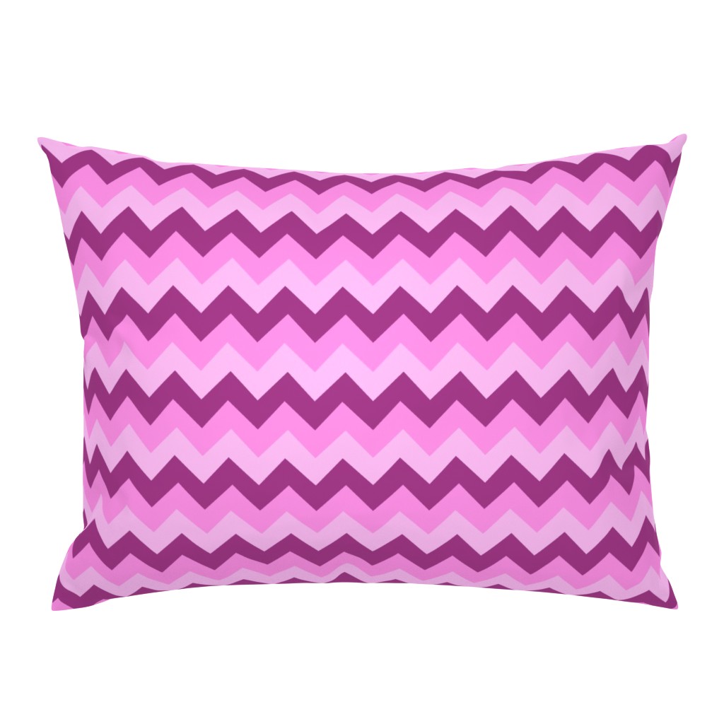 Collared portrait chevron coordinate - pink