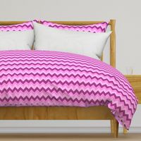 Collared portrait chevron coordinate - pink