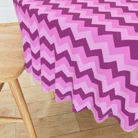 Collared portrait chevron coordinate - pink