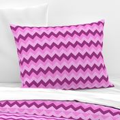 Collared portrait chevron coordinate - pink