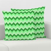 Collared portrait chevron coordinate - green