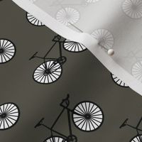 Bicycle on gray