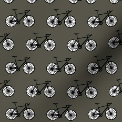 Bicycle on gray