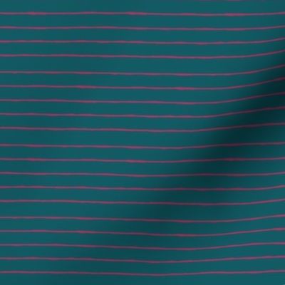 teal/fuschia mini stripe