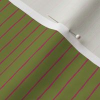  green/fuschia mini stripe