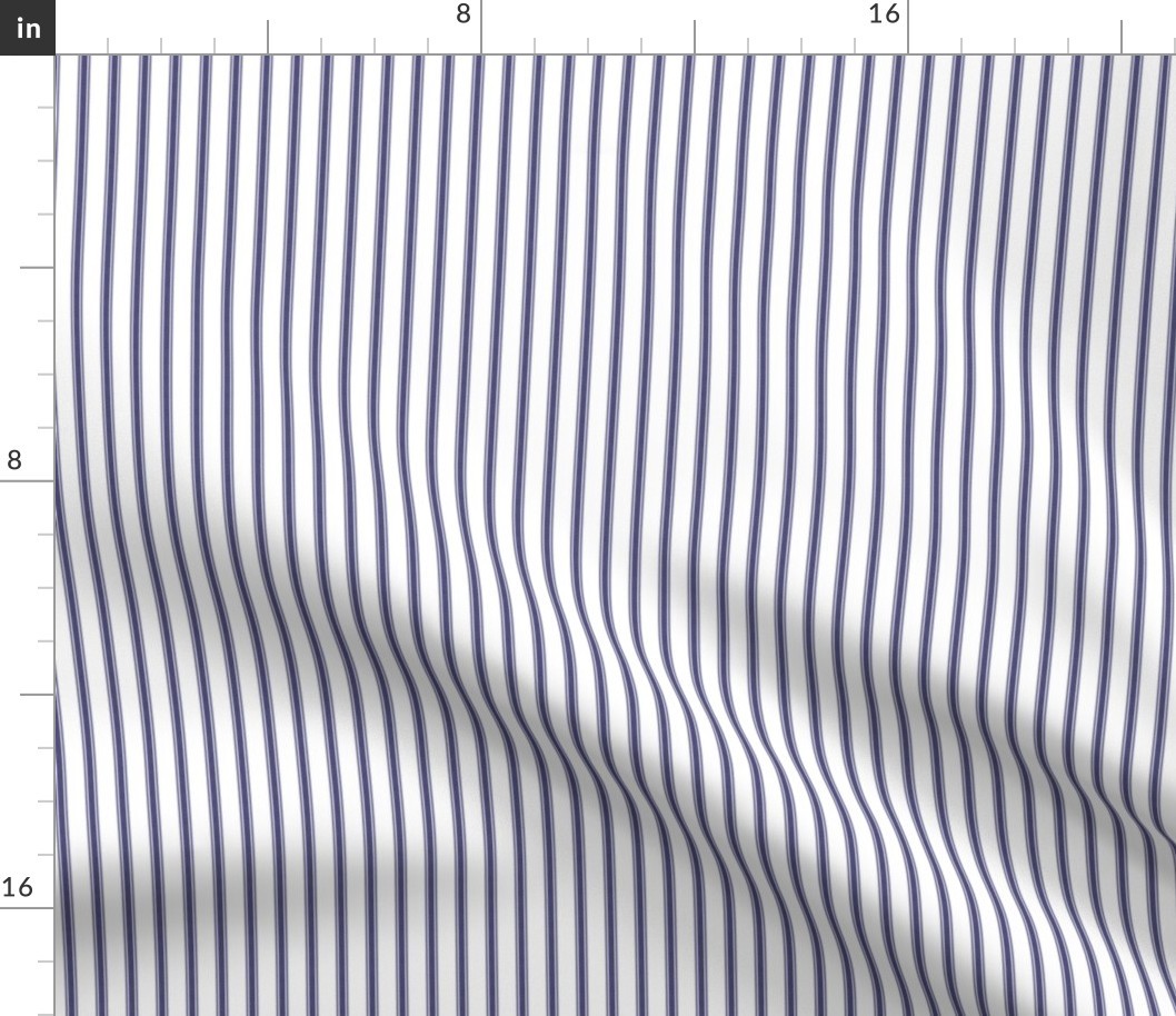 Modern Ticking Stripe-navy/white