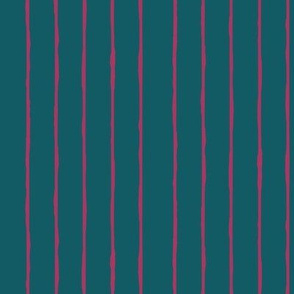 teal/fuschia stripe - vertical