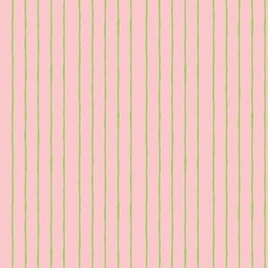 pink/bright green mini stripe -vertical