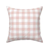 1" Buffalo Plaid - Blush Pink