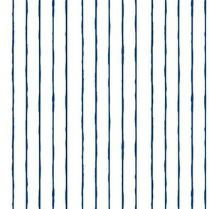 swim lane stripe in white/navy -vertical