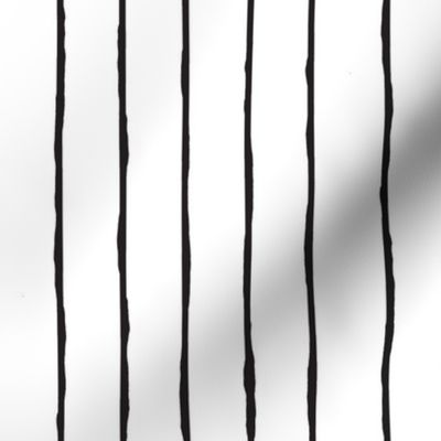 white and black hand drawn stripe-vertical