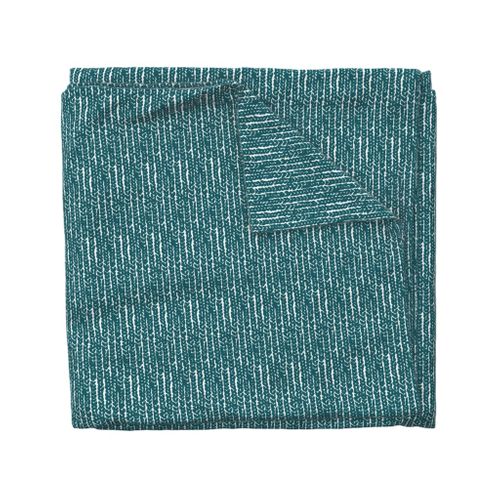 chunky knit in teal blue on white-vertical