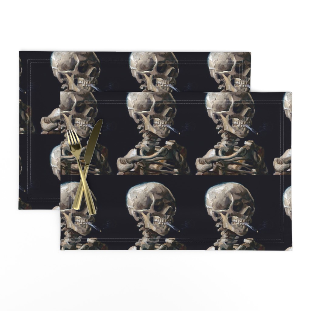 skulls skeletons smoking smoke cigarettes death morbid spooky anatomy anatomical studies eerie macabre bizarre  