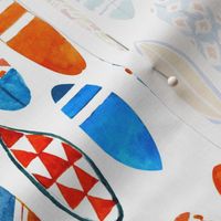 Watercolor surfboards