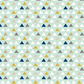 mod triangles mint gold navy half scale 