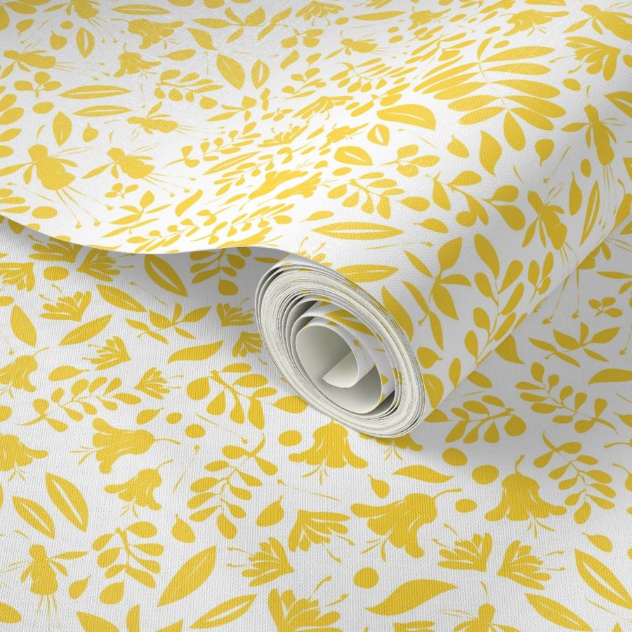 Garden Paper Cut_ sunshine yellow