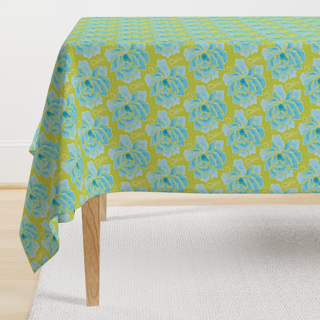 Aqua & Lime Batik