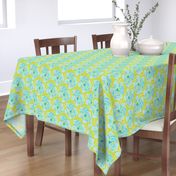 Aqua & Lime Batik