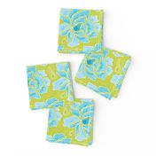 Aqua & Lime Batik