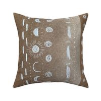 Cream moon mudcloth