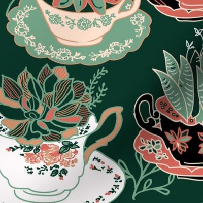 Tea Cups & Succulents