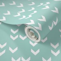 Misty Blue Scattered  Chevron