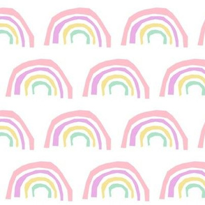 rainbow fabric magic rainbows nursery baby - pastel