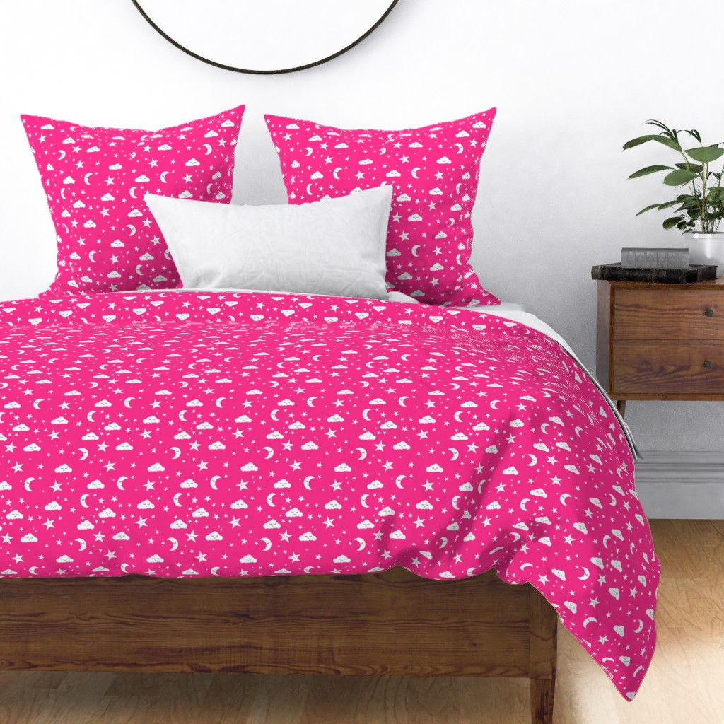 bright pink duvet cover