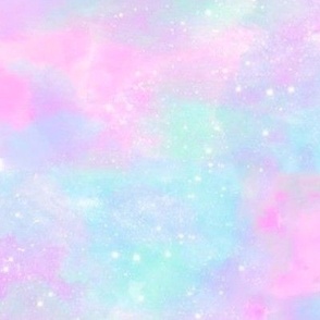 Pastel Galaxy Fabric, Wallpaper and Home Decor | Spoonflower