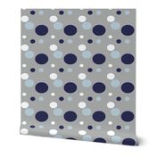 Ezra Polka Dots Gray Nautical