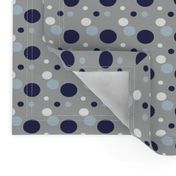 Ezra Polka Dots Gray Nautical