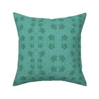 Maple Leaf Turquoise Green