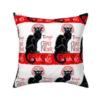 black cats cat vintage retro kitsch tournee du Le Chat Noir Rodolphe Salis cabaret nightclubs  french words france