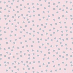 Twinkling Dots of Grey on Soft Pink -  Medium Scale (Custom Colours)