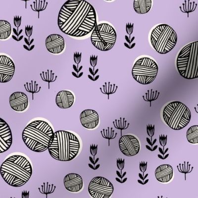 yarn fabric // knitting yarn ball crochet knitter design by andrea lauren - pastel purple