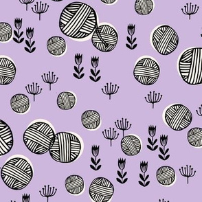 yarn fabric // knitting yarn ball crochet knitter design by andrea lauren - pastel purple