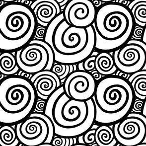 Swirls - B&W