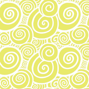 Swirls - Buttercream reverse